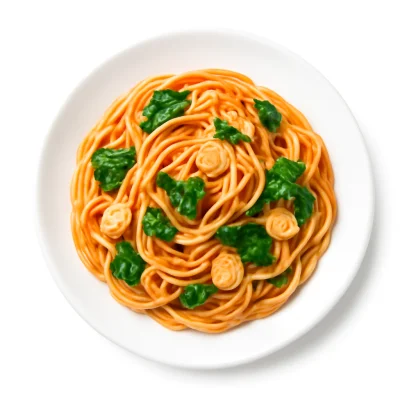 Spaghetti con Spinaci