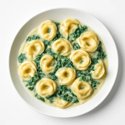 Tortellini con Spinaci
