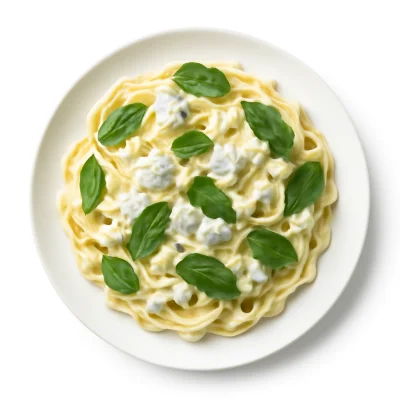 Tagliatelle Gorgonzola-Spinat