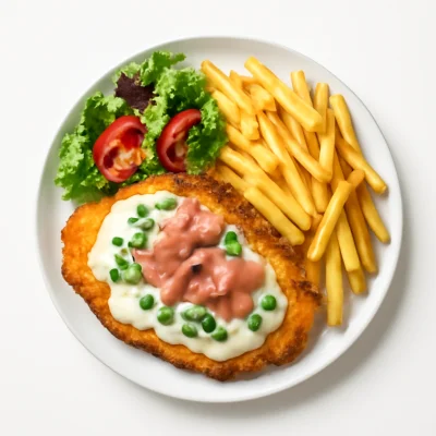 Scaloppina Panna Prosciutto e Piselli