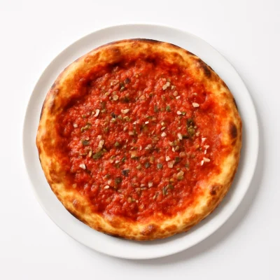 Pizzabrot mit Tomatensoße und Knoblauch