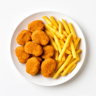 6 Chicken Nuggets mit Pommes