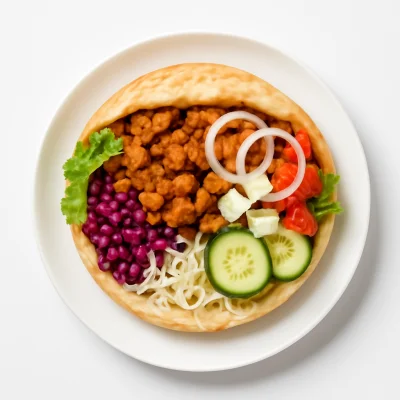 Gyros Sandwich mit Käse