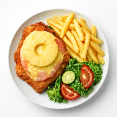 Hawaiischnitzel (überbacken)