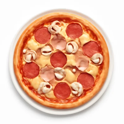 Pizza Funghi Prosciutto Salami