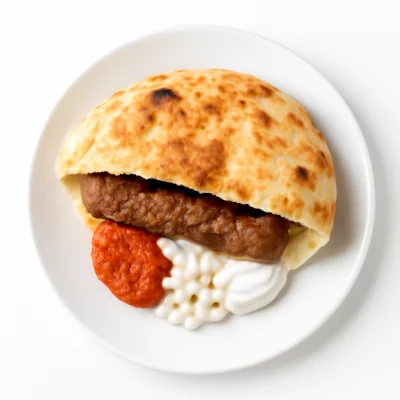 Cevapcici im Fladenbrot