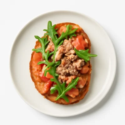 Bruschetta Pomodoro,  Tonno e Rucola