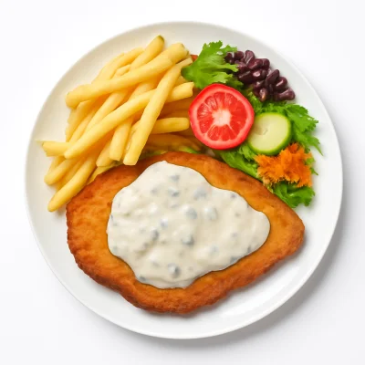 Schnitzel Gorgonzola (Puten)