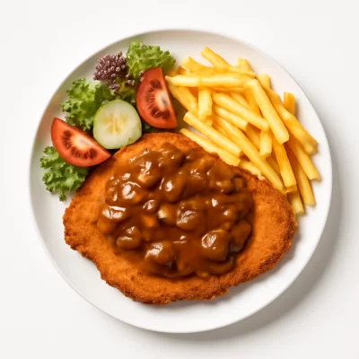 Jäger Schnitzel (Hähnchen)