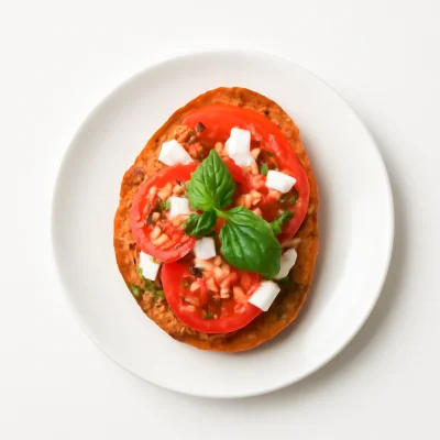 Bruschetta con Pomodoro e mozzarella 