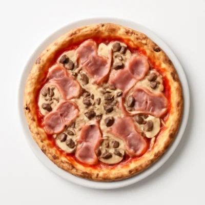 FORNO CLASSICO - PROSCIUTTO E FUNGHI PIZZA (ca. 28cm)    
