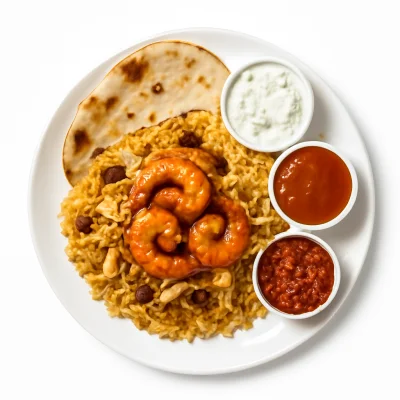Biryani mit Scampi