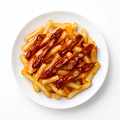 Fritten mit Soße