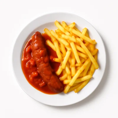 Zigeuner-Wurst mit Pommes 