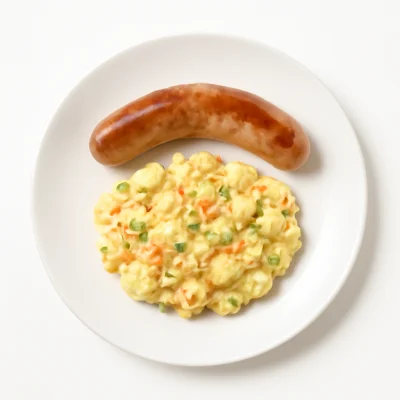 Bratwurst mit Kartoffelsalat Andalusische Art