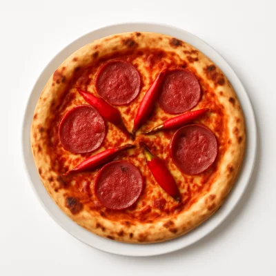 Pizza all'arrabiata