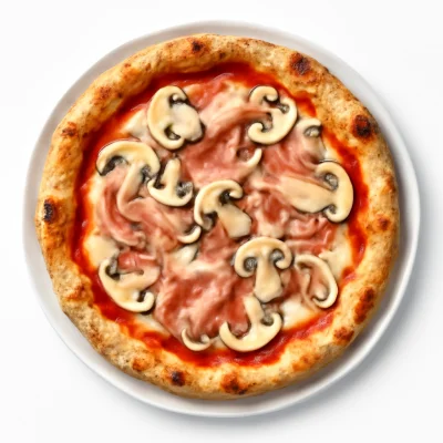 Pizza Funghi  Prosciutto