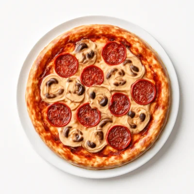 Pizza Funghi-Salami