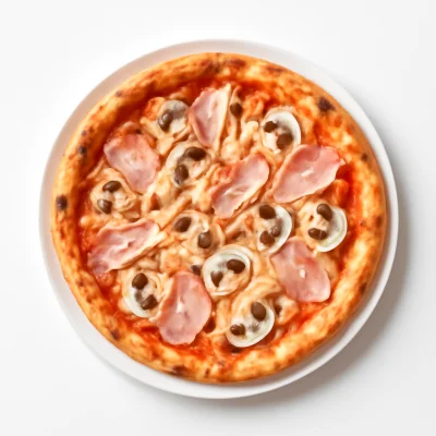 Pizza Funghi-Prosciutto