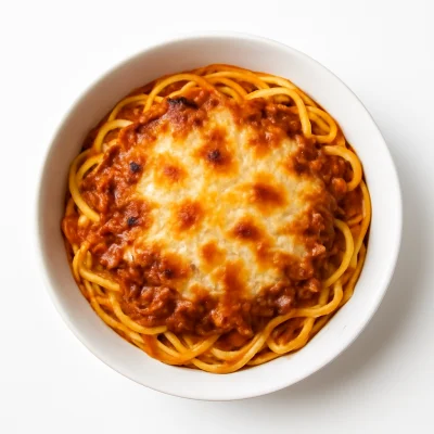 Spaghetti überbacken