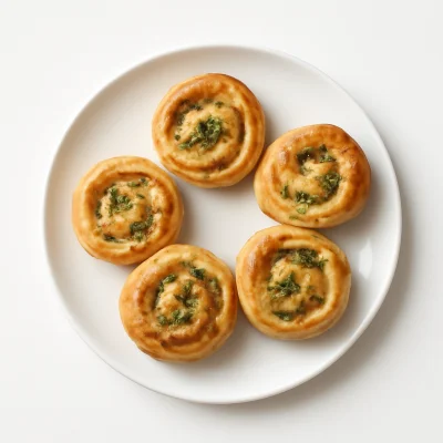 Pizzabrötchen 5 Stück mit Kräuterbutter