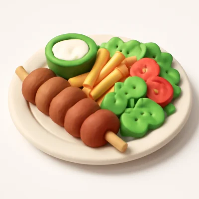 Drehspießteller