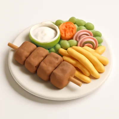 Kleiner Drehspießteller