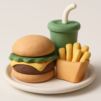 Cheese Bürger Menü