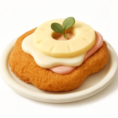 Schnitzel Hawaii überbacken