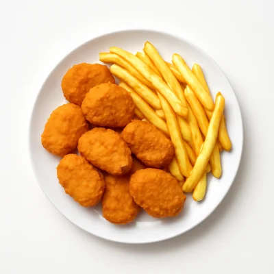 Chicken Nuggets mit Pommes Frites