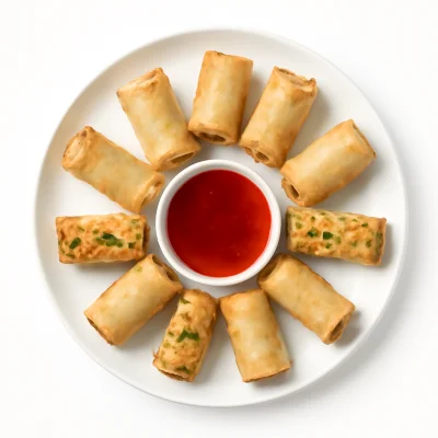 Vegetarische Mini-Frühlingsrollen (8 Stück)