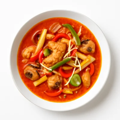 Thai-Suppe mit Hühnerfleisch