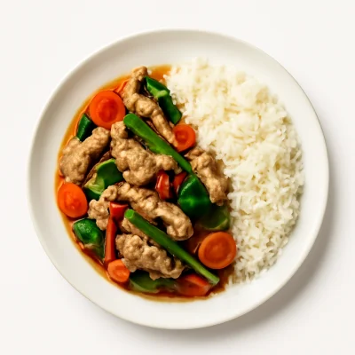 Thai Spezialität vom Schwein (Reis)