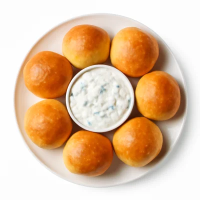 Brötchen mit Tzatziki