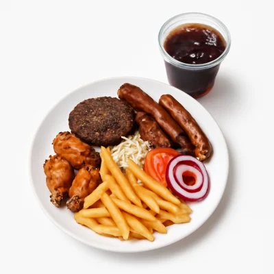 2 Drehspießteller + 1 Getränk (1,0l Pfand inkl.)