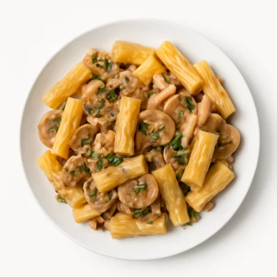 Rigatoni nach Art des Hauses