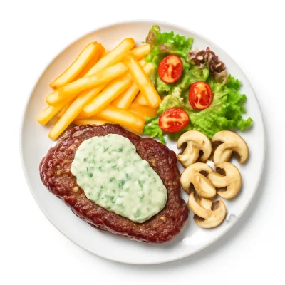 Bistecca mit Kräutersahnesauce