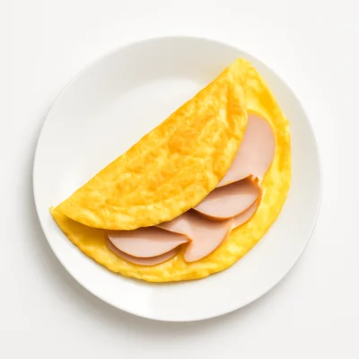Omlette mit Truthahnschinken