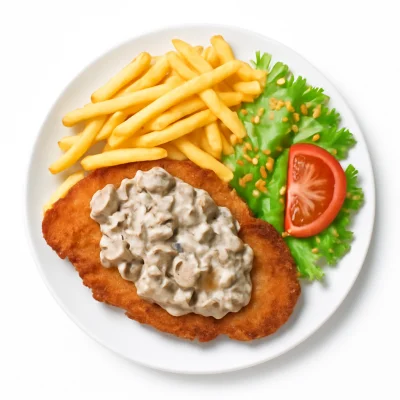 Rahmschnitzel con Pollo 