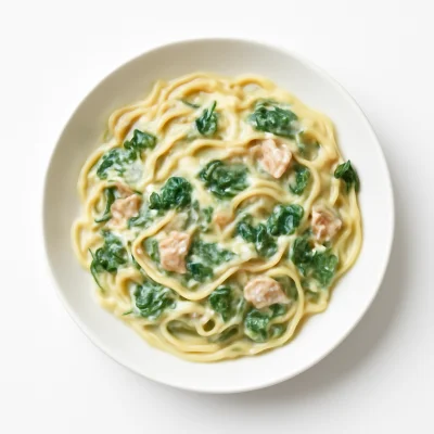 Spaghetti Gorgonzola-Spinat