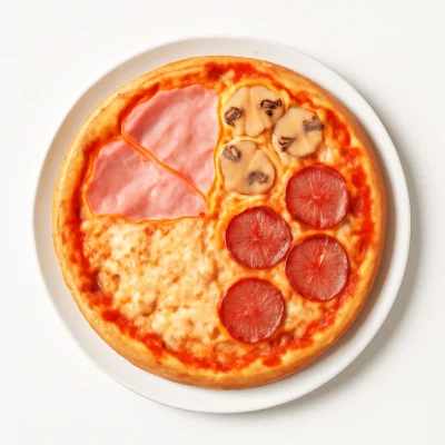 Pizza Quattro Stagioni (Vier Jahreszeiten)