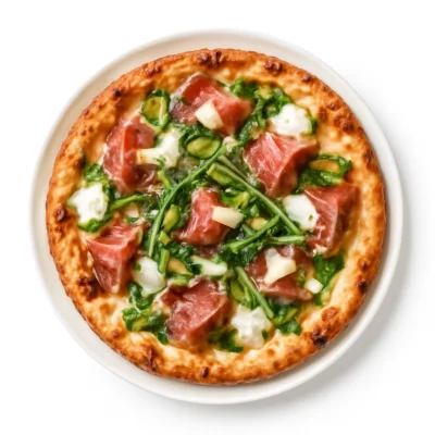 Pizza Ventricino (scharf, mit weißer Soße)