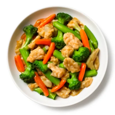 Hühnerfleisch in Chop-Suey
