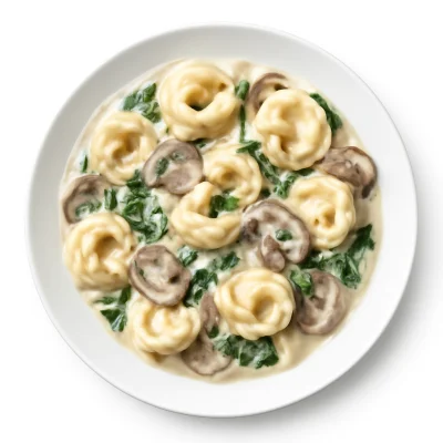 Tortellini al Funghi e Spinaci