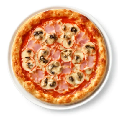 Pizza Funghi-Prosciutto