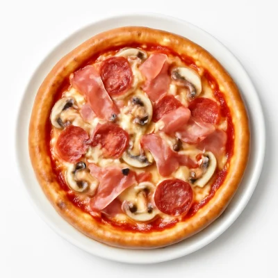Pizza Funghi Prosciutto Salami