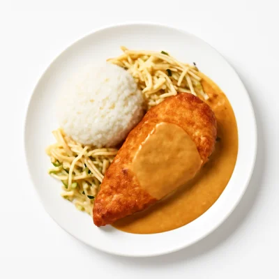 Gebackenes Hühnerfilet (leicht scharf)