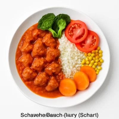 Schweinefleisch Curry (scharf)
