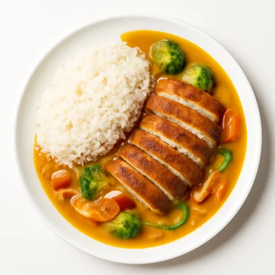 Gebackene Ente Curry