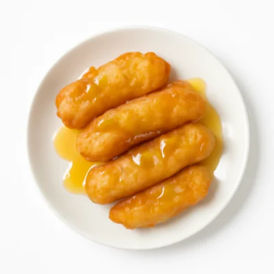 Gebackene Banane mit Honig